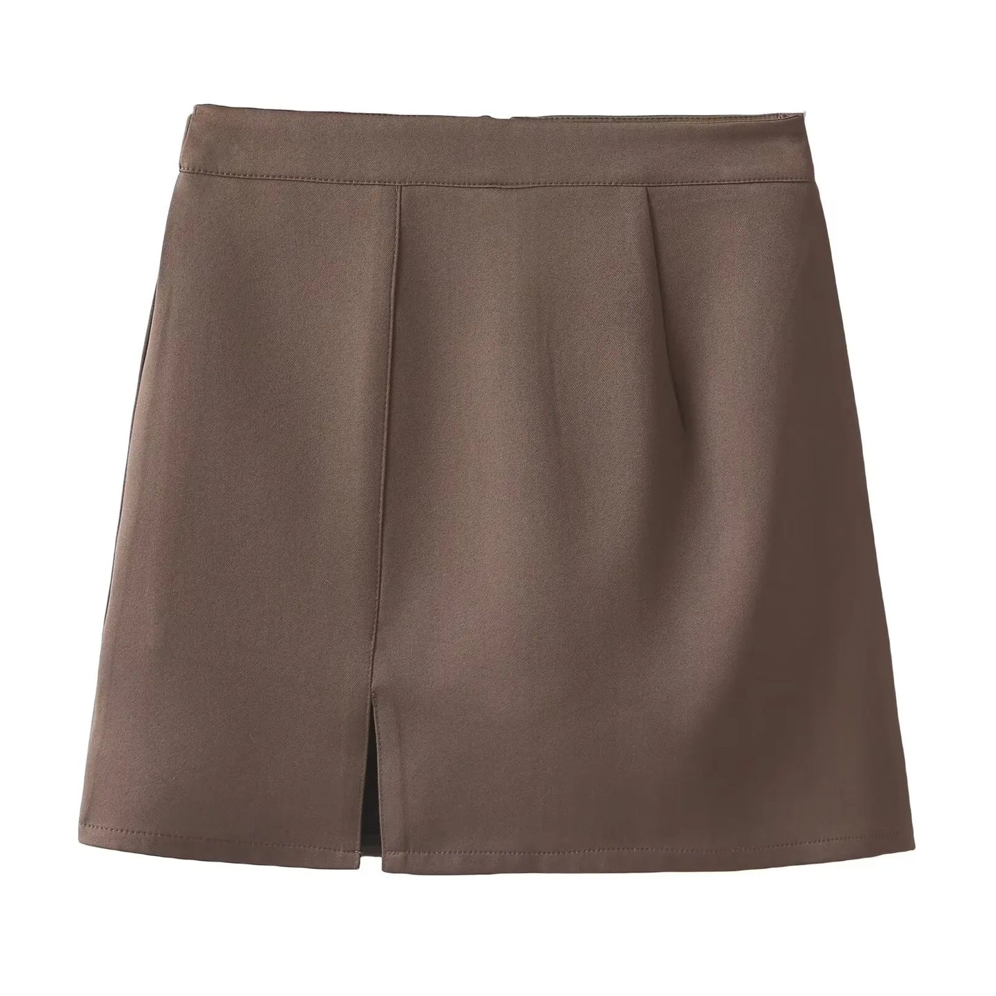 Slit skirt for women in summer high waist A-line skirt for pear-shaped body, slimming and hip-wrapped short suit skirt