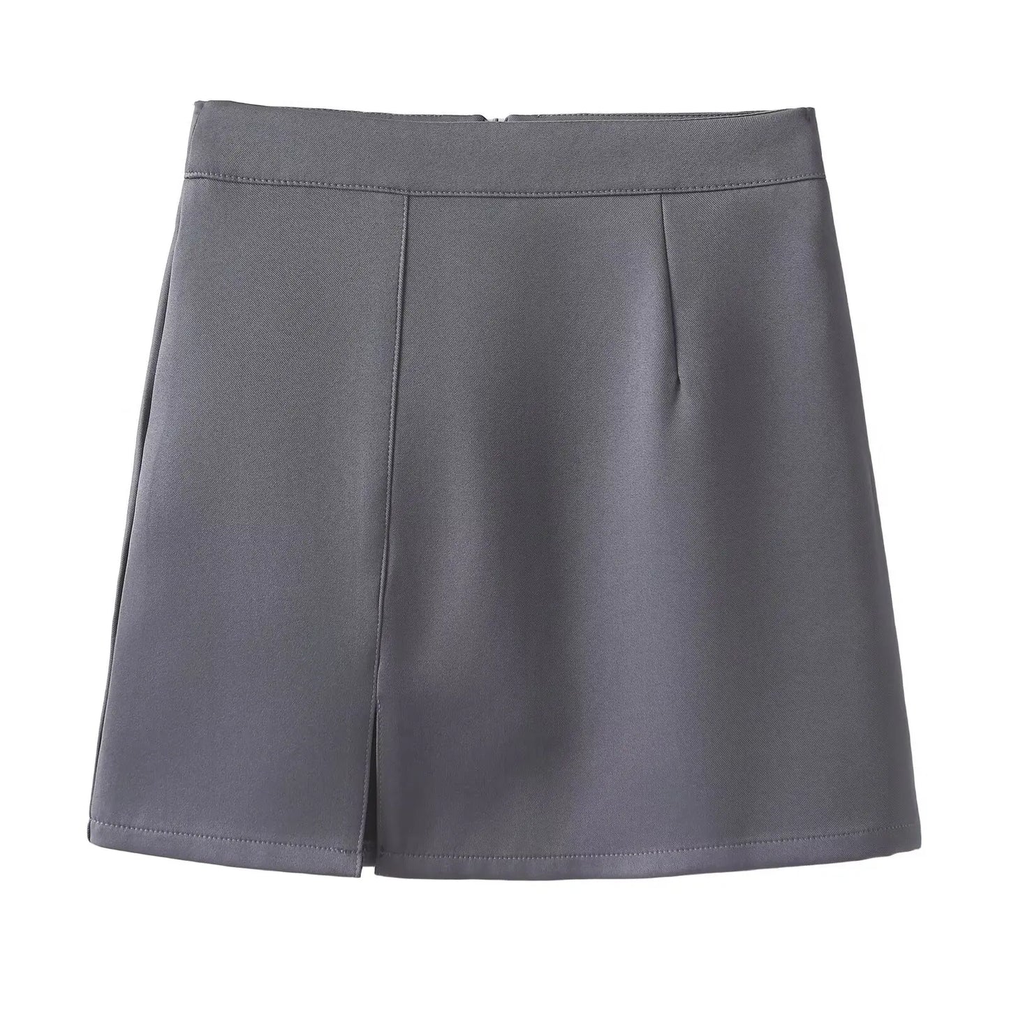 Slit skirt for women in summer high waist A-line skirt for pear-shaped body, slimming and hip-wrapped short suit skirt