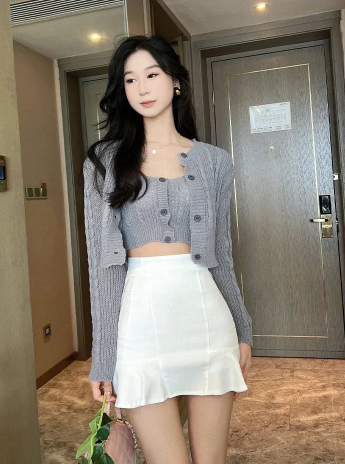 Skirts For Women Wrap A Line High Waist Tight Woman Skirt Trend Offer Aesthetic Hot Summer 2024 V Casual Premium Cheap Modest
