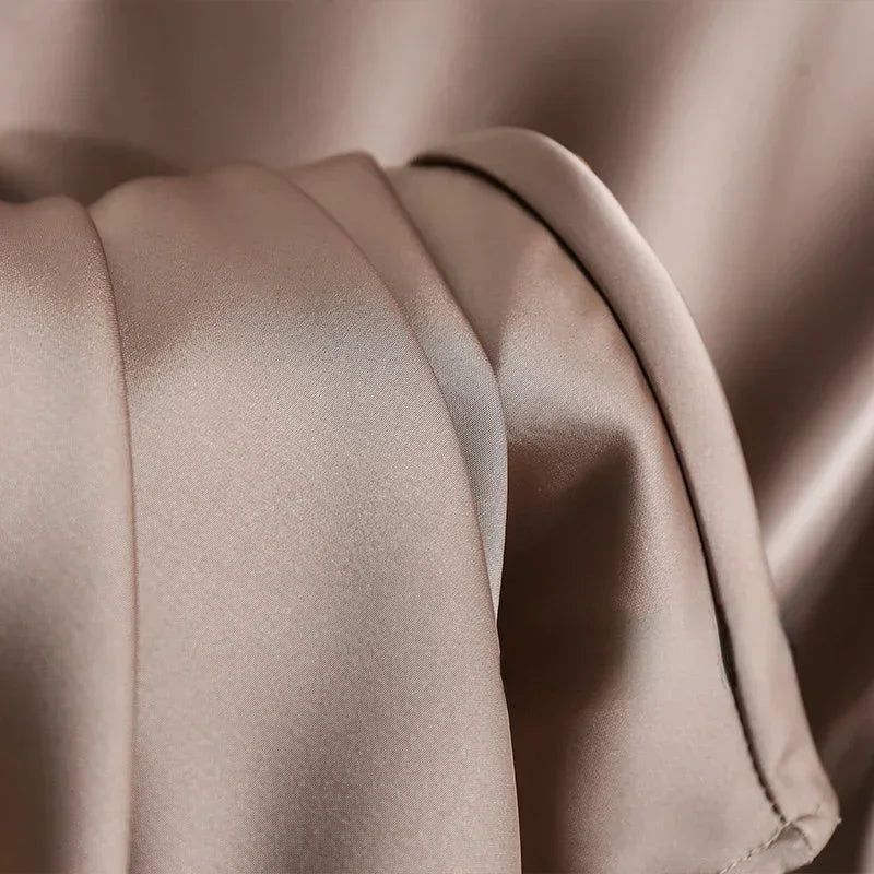 Female Skirt Elegant Temperament Ladies Solid Colour Long Skirt Suitable for Holiday Party Comfortable Knitted Milk Silk Fabrics
