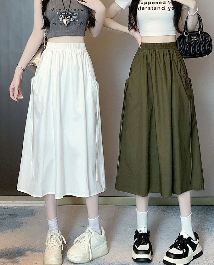 Skirts For Women Chubby Woman Skirt Drawstring Cargo New In Cheap Stylish Chic And Elegant Offer Aesthetic Hot Clothing Sales V