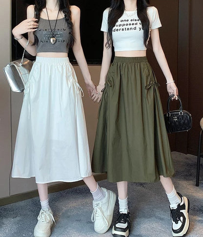 Skirts For Women Chubby Woman Skirt Drawstring Cargo New In Cheap Stylish Chic And Elegant Offer Aesthetic Hot Clothing Sales V