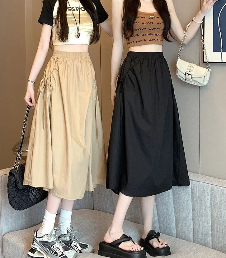 Skirts For Women Chubby Woman Skirt Drawstring Cargo New In Cheap Stylish Chic And Elegant Offer Aesthetic Hot Clothing Sales V