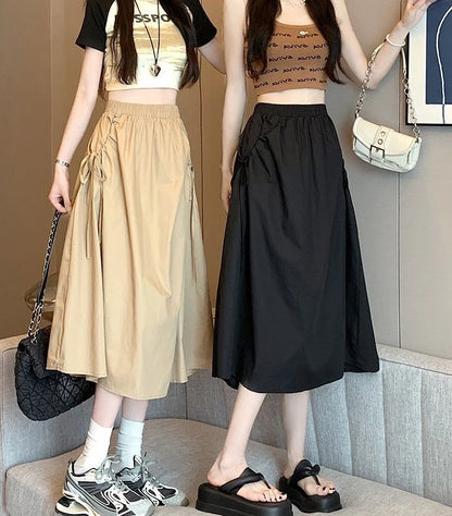 Skirts For Women Chubby Woman Skirt Drawstring Cargo New In Cheap Stylish Chic And Elegant Offer Aesthetic Hot Clothing Sales V