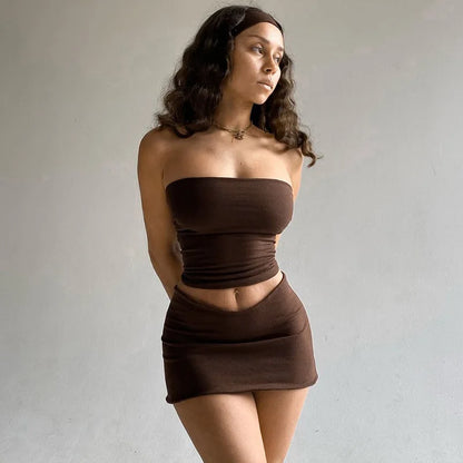 Women Skirt Fashion High Waisted Short Pencil Skirts All Match Female Summer Sexy Girl Tight Hip Wrap Mini Skirts&top Outfit Y2K