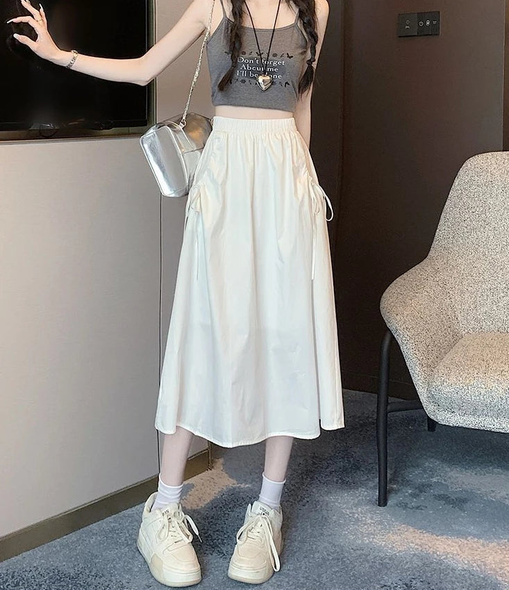 Skirts For Women Chubby Woman Skirt Drawstring Cargo New In Cheap Stylish Chic And Elegant Offer Aesthetic Hot Clothing Sales V