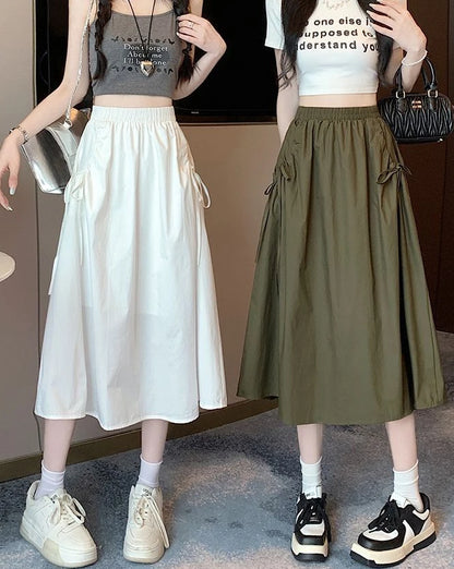 Skirts For Women Chubby Woman Skirt Drawstring Cargo New In Cheap Stylish Chic And Elegant Offer Aesthetic Hot Clothing Sales V