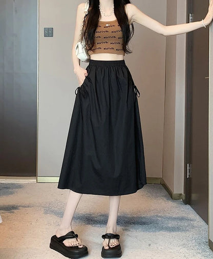Skirts For Women Chubby Woman Skirt Drawstring Cargo New In Cheap Stylish Chic And Elegant Offer Aesthetic Hot Clothing Sales V