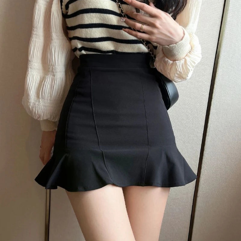 Skirts For Women Wrap A Line High Waist Tight Woman Skirt Trend Offer Aesthetic Hot Summer 2024 V Casual Premium Cheap Modest