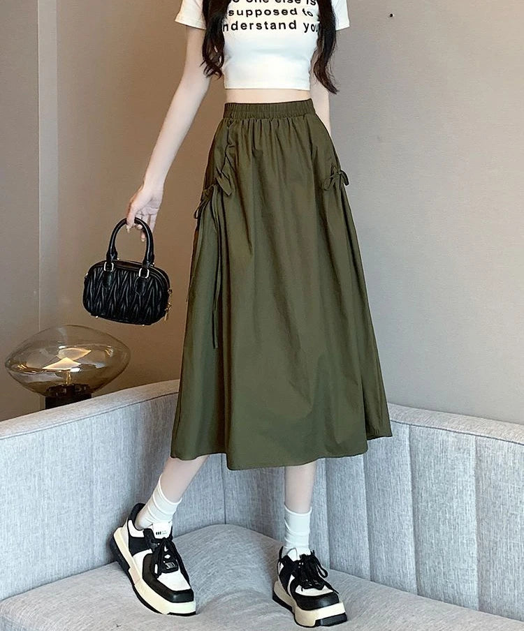 Skirts For Women Chubby Woman Skirt Drawstring Cargo New In Cheap Stylish Chic And Elegant Offer Aesthetic Hot Clothing Sales V