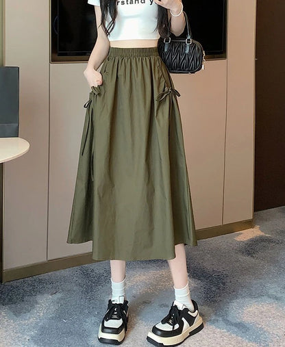 Skirts For Women Chubby Woman Skirt Drawstring Cargo New In Cheap Stylish Chic And Elegant Offer Aesthetic Hot Clothing Sales V