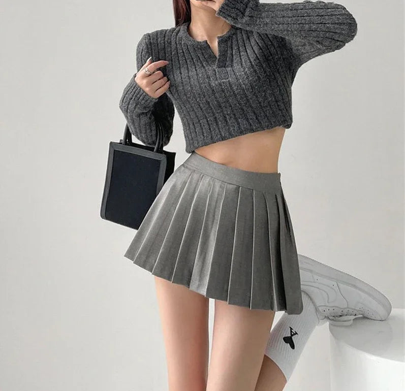 Skirts for Women High Waist Woman Skirt Sexy Trend Coquette Korean Fashion Casual Summer 2024 Clothing Sales Aesthetic V Premium