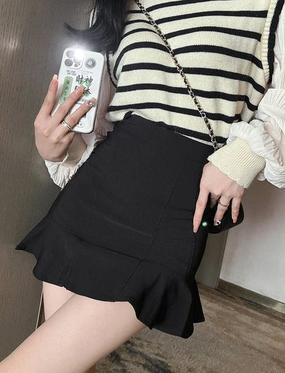 Skirts For Women Wrap A Line High Waist Tight Woman Skirt Trend Offer Aesthetic Hot Summer 2024 V Casual Premium Cheap Modest