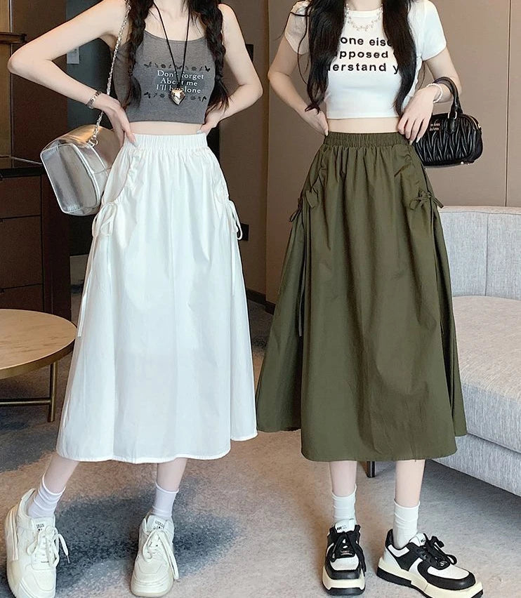 Skirts For Women Chubby Woman Skirt Drawstring Cargo New In Cheap Stylish Chic And Elegant Offer Aesthetic Hot Clothing Sales V