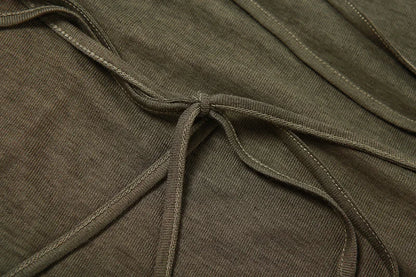 2023 Summer Fashion Trend Women's Clothing New Hooded Loose Hem Slit Personalized Dress Party Dress Club Clothing