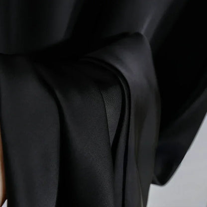 Female Skirt Elegant Temperament Ladies Solid Colour Long Skirt Suitable for Holiday Party Comfortable Knitted Milk Silk Fabrics