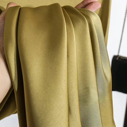Female Skirt Elegant Temperament Ladies Solid Colour Long Skirt Suitable for Holiday Party Comfortable Knitted Milk Silk Fabrics