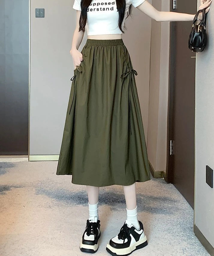 Skirts For Women Chubby Woman Skirt Drawstring Cargo New In Cheap Stylish Chic And Elegant Offer Aesthetic Hot Clothing Sales V