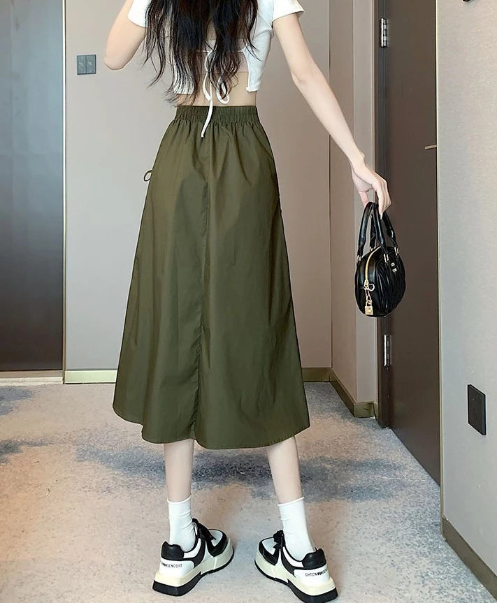 Skirts For Women Chubby Woman Skirt Drawstring Cargo New In Cheap Stylish Chic And Elegant Offer Aesthetic Hot Clothing Sales V