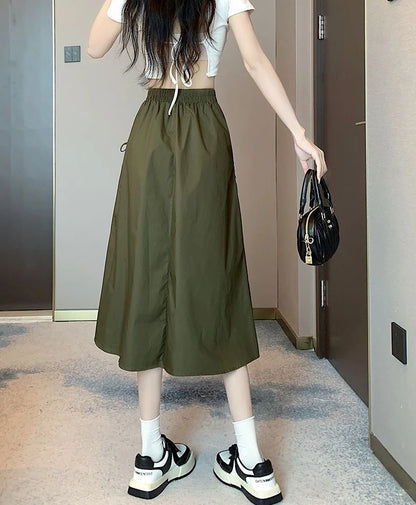 Skirts For Women Chubby Woman Skirt Drawstring Cargo New In Cheap Stylish Chic And Elegant Offer Aesthetic Hot Clothing Sales V