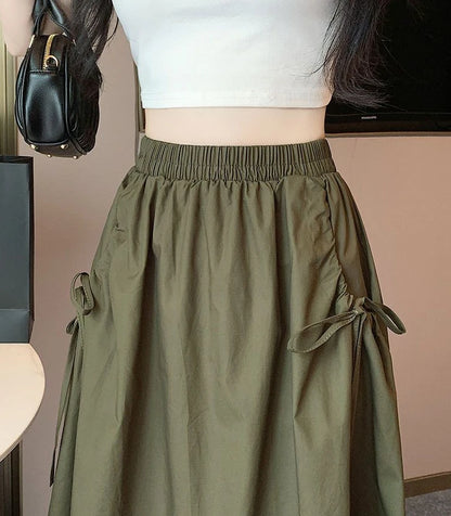 Skirts For Women Chubby Woman Skirt Drawstring Cargo New In Cheap Stylish Chic And Elegant Offer Aesthetic Hot Clothing Sales V