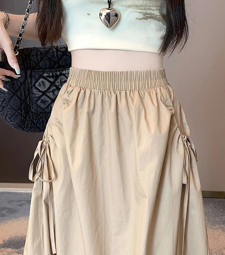 Skirts For Women Chubby Woman Skirt Drawstring Cargo New In Cheap Stylish Chic And Elegant Offer Aesthetic Hot Clothing Sales V