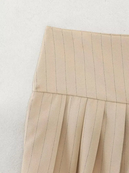 Slit skirt for women in summer high waist A-line skirt for pear-shaped body, slimming and hip-wrapped short suit skirt